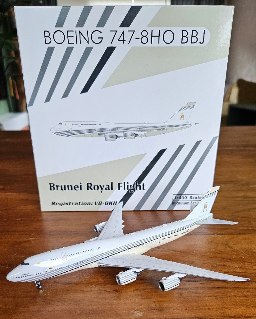Royal Brunei B747-8HO BBJ  1:400 Phoenix Models, Ophalen of Verzenden, Zo goed als nieuw, Schaalmodel