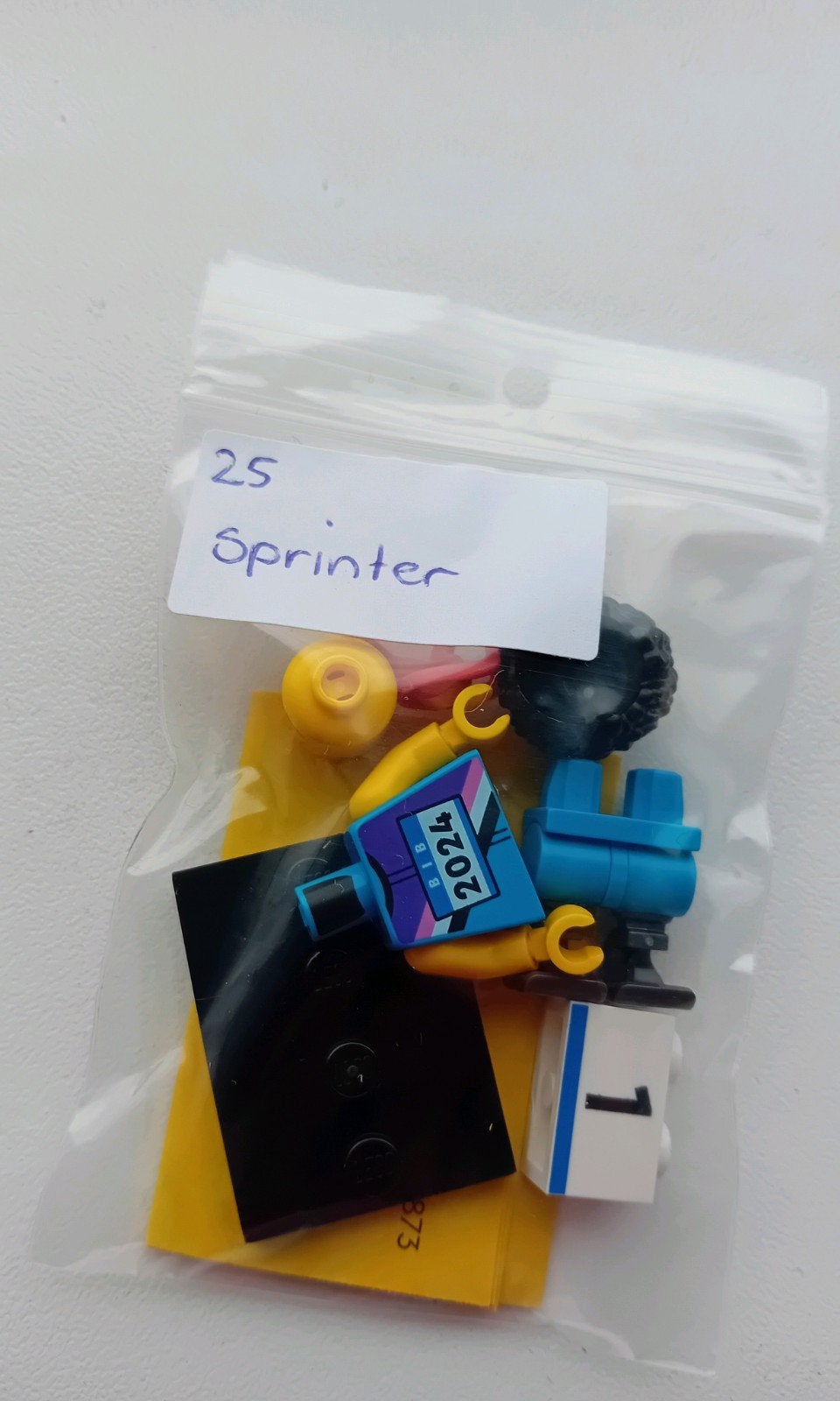 Lego minifiguur sprinter, nieuw, CMF 25, Lego, Nieuw, Ophalen of Verzenden, Minifiguur