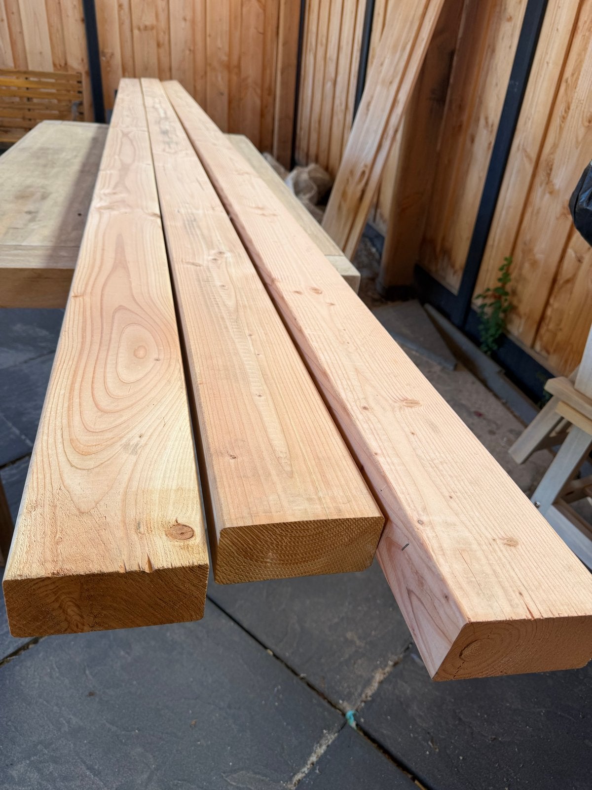Nieuw!! Douglas houten balken(3 stuks), Ophalen, Nieuw, Balk, Overige houtsoorten