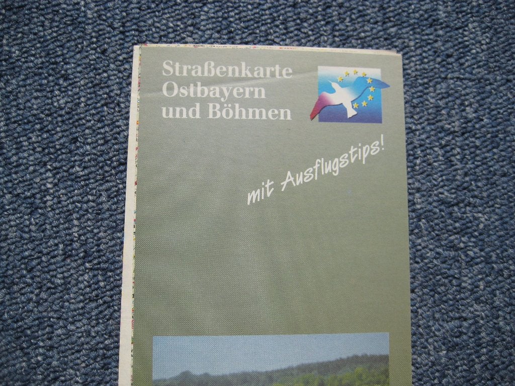 wegenkaart Ost-Bayern - Bohemen, Gelezen, Landkaart, Duitsland, 1800 tot 2000