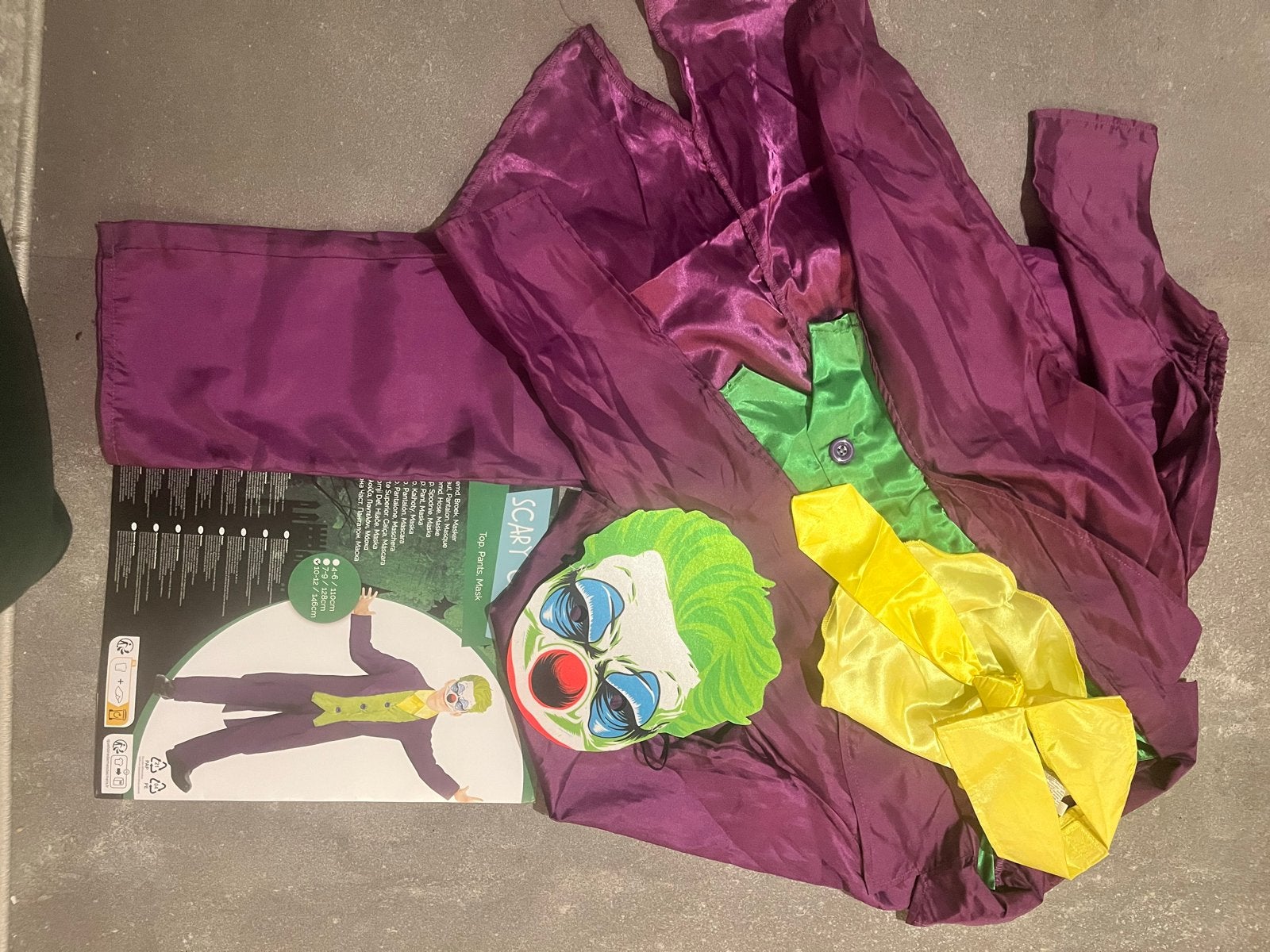 Scary Clown kostuum - Joker - Halloween/Carnaval, Ophalen of Verzenden, Gebruikt, 146 t/m 152, Jongen of Meisje