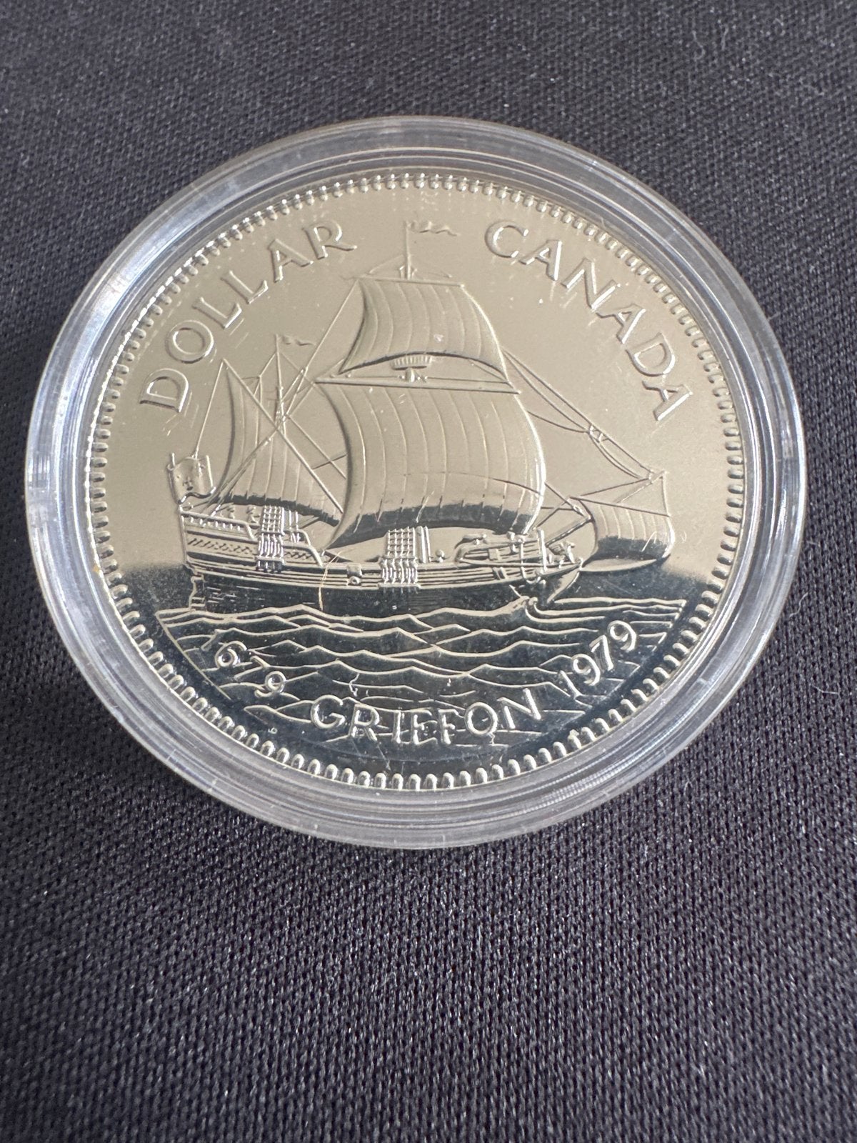 1979 Canada Dollar Griphon Zilveren Munt, Ophalen of Verzenden, Zuidoost-Azië, Losse munt, Zilver