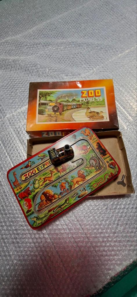 Vintage Jaren '60 Zoo Express Blikken Opwindtrein Speelgoed, Ophalen of Verzenden, Gebruikt, Jongen of Meisje