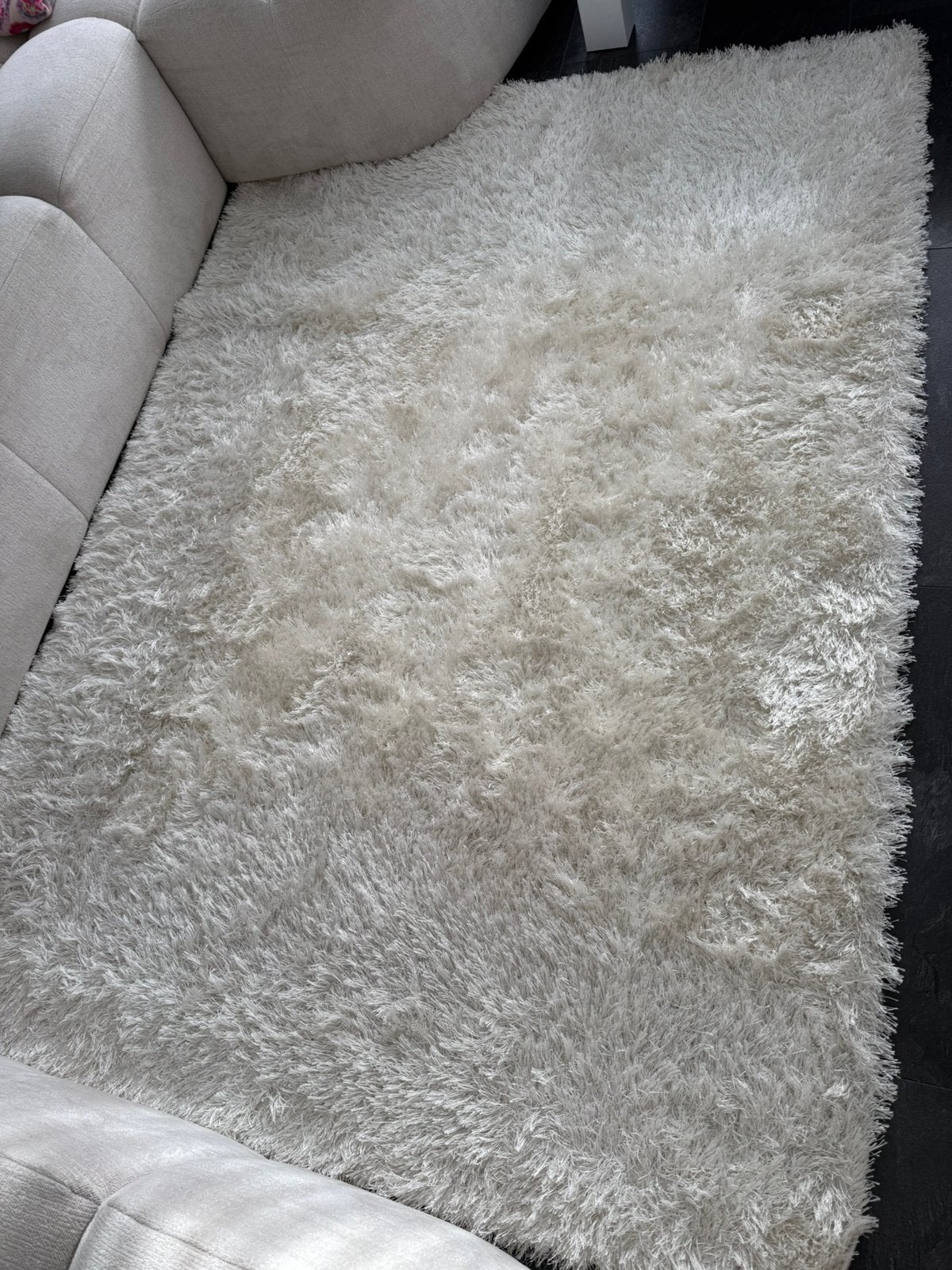 Mooie creme vloerkleed, Ophalen, Gebruikt, 100 tot 150 cm, 200 cm of meer