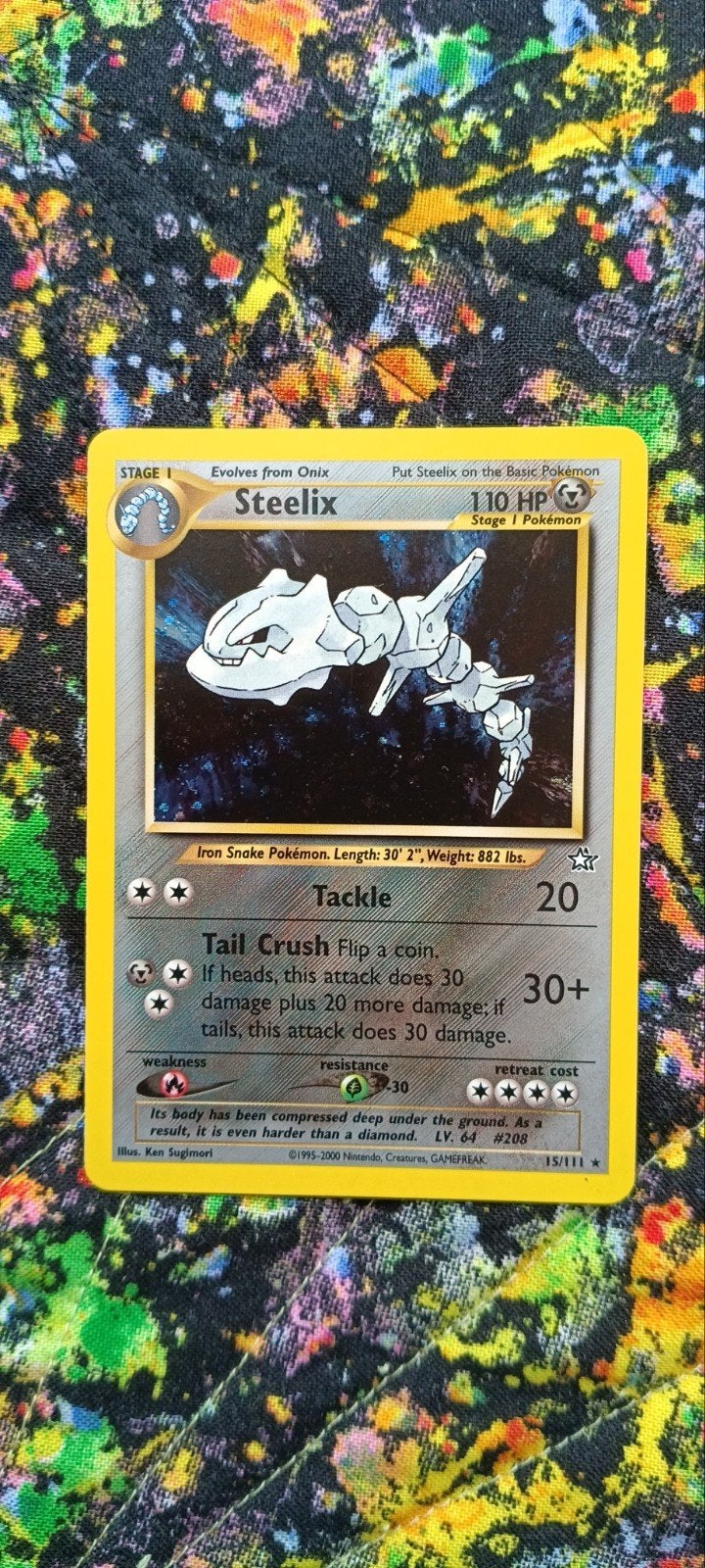 Steelix 15, Hobby en Vrije tijd, Verzamelkaartspellen | Pokémon, Ophalen of Verzenden, Zo goed als nieuw, Meerdere kaarten, Foil