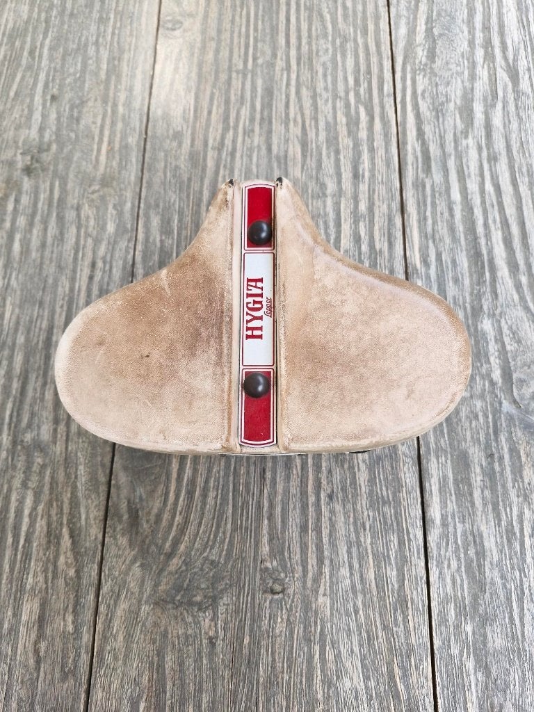 Lepper Hygia donker leren lederen fietszadel., Ophalen, Zo goed als nieuw