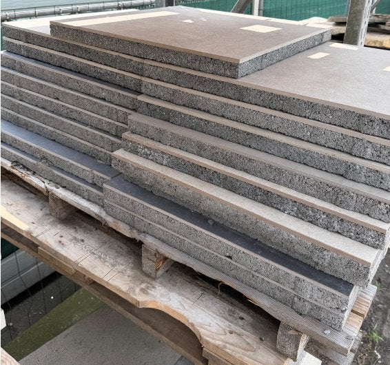 Restpartij Geoceramica tegels, Tuin en Terras, Ophalen, Keramiek, Zo goed als nieuw, 10 m² of meer