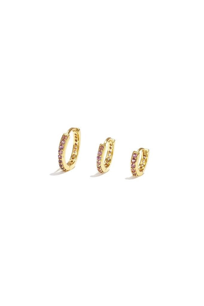 Oorbellen Set van Cirkels Koper, Sieraden, Tassen en Uiterlijk, Ophalen of Verzenden, Nieuw, Goud, Overige materialen