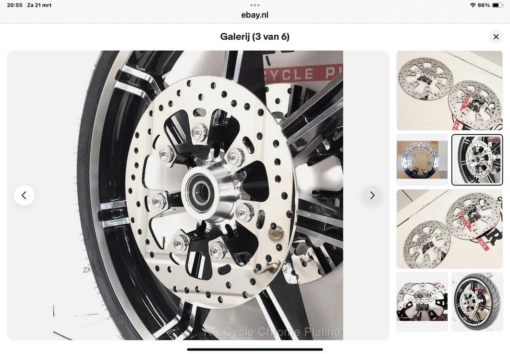 Set  remschijven Harley Davidson touring etc chrome rotors, Motoren, Ophalen of Verzenden, Nieuw