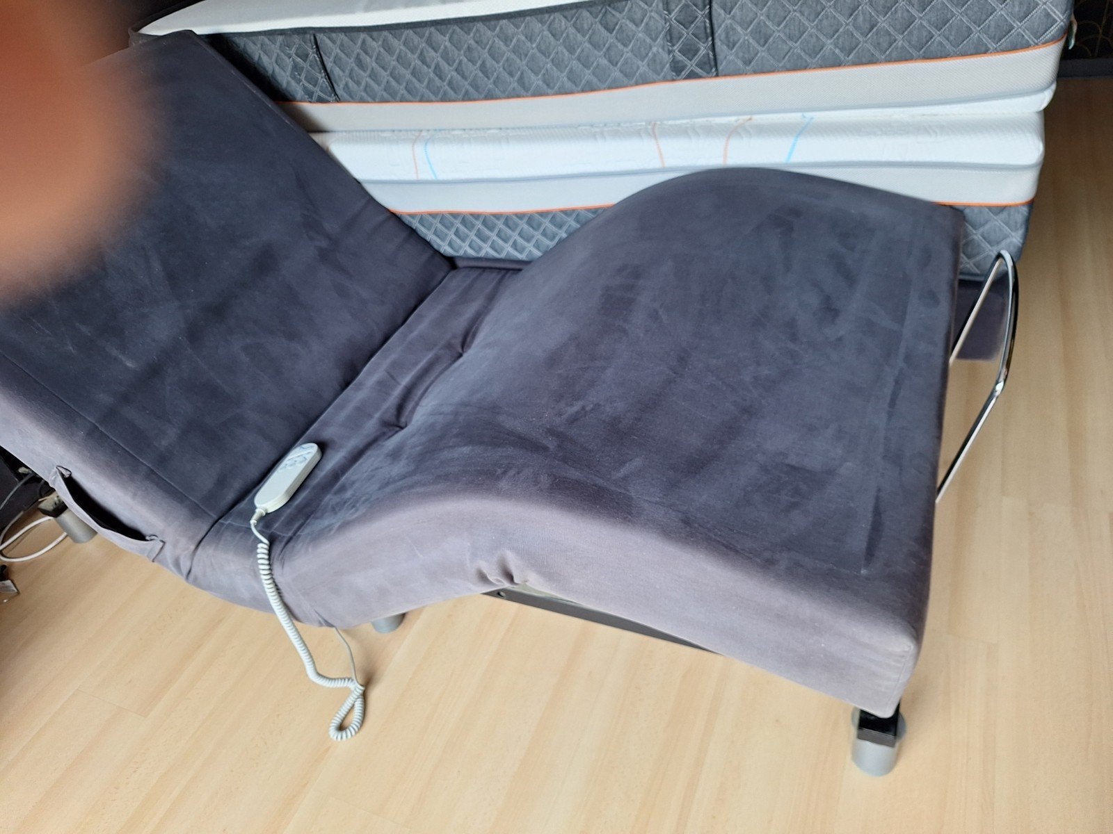 boxspring elektrisch verstelbaar 180x200, Ophalen, Tweepersoons, 180 cm, 200 cm