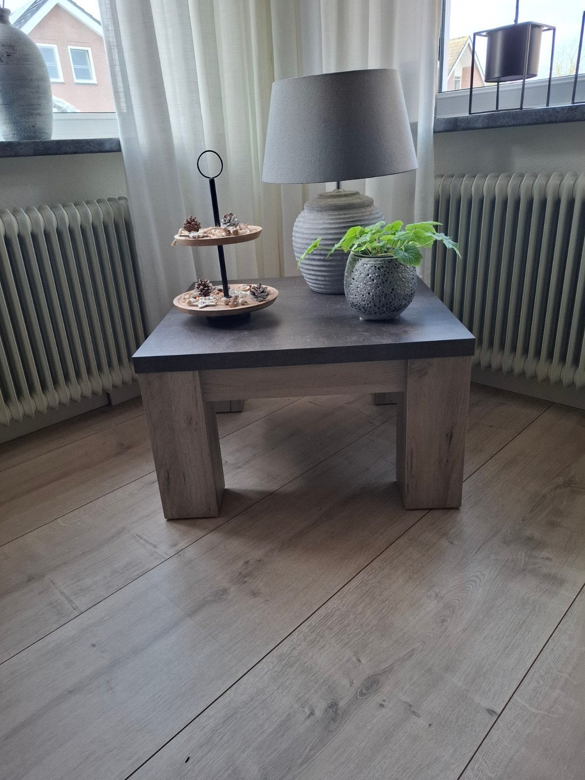 salontafel/bijzettafel 80x80, Ophalen