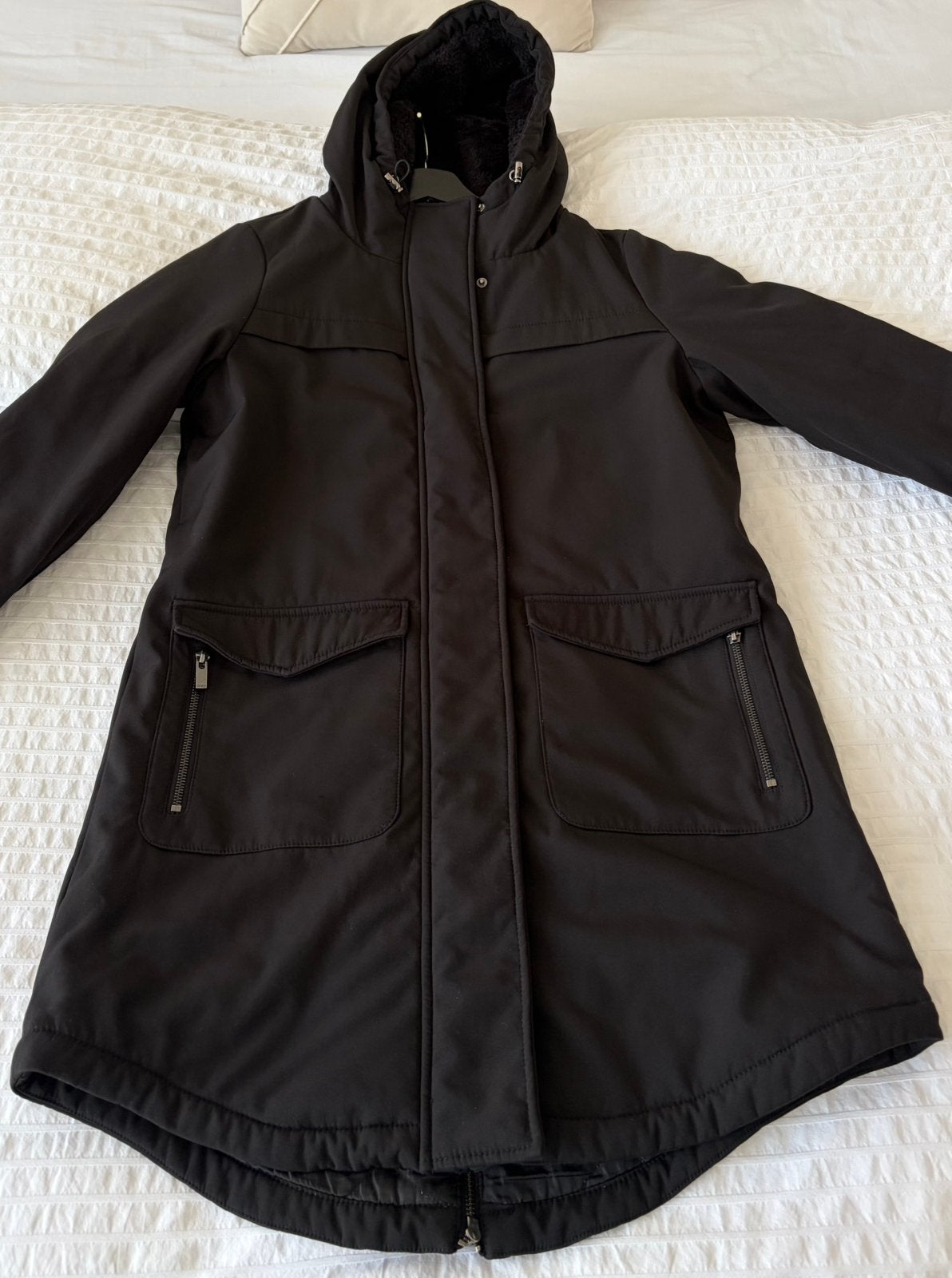 Zeer nette zwarte parka winterjas Only Maastricht maat M, Ophalen, Zo goed als nieuw, Maat 38/40 (M), Zwart