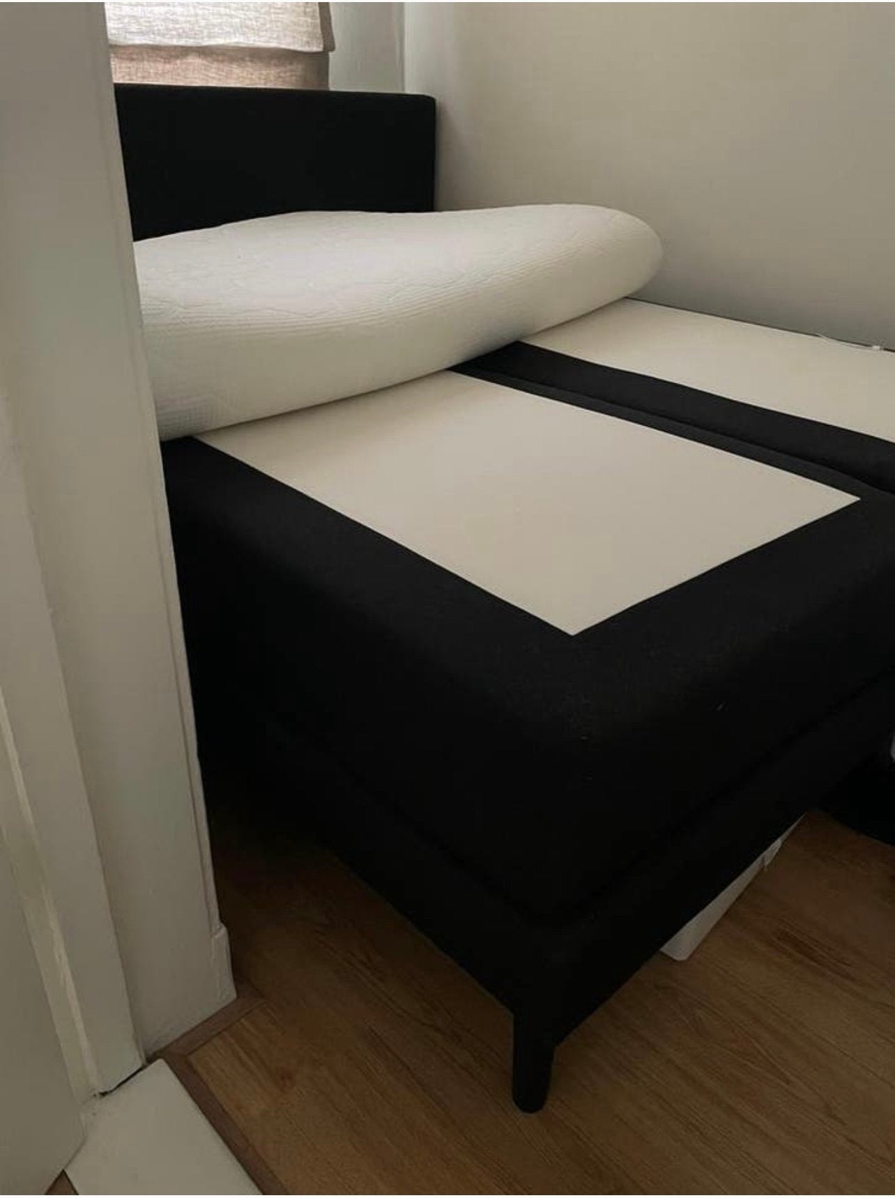 Swiss Sense - Luxe boxspring 160x200, Zwart, Luxe, Tweepersoons, Ophalen of Verzenden
