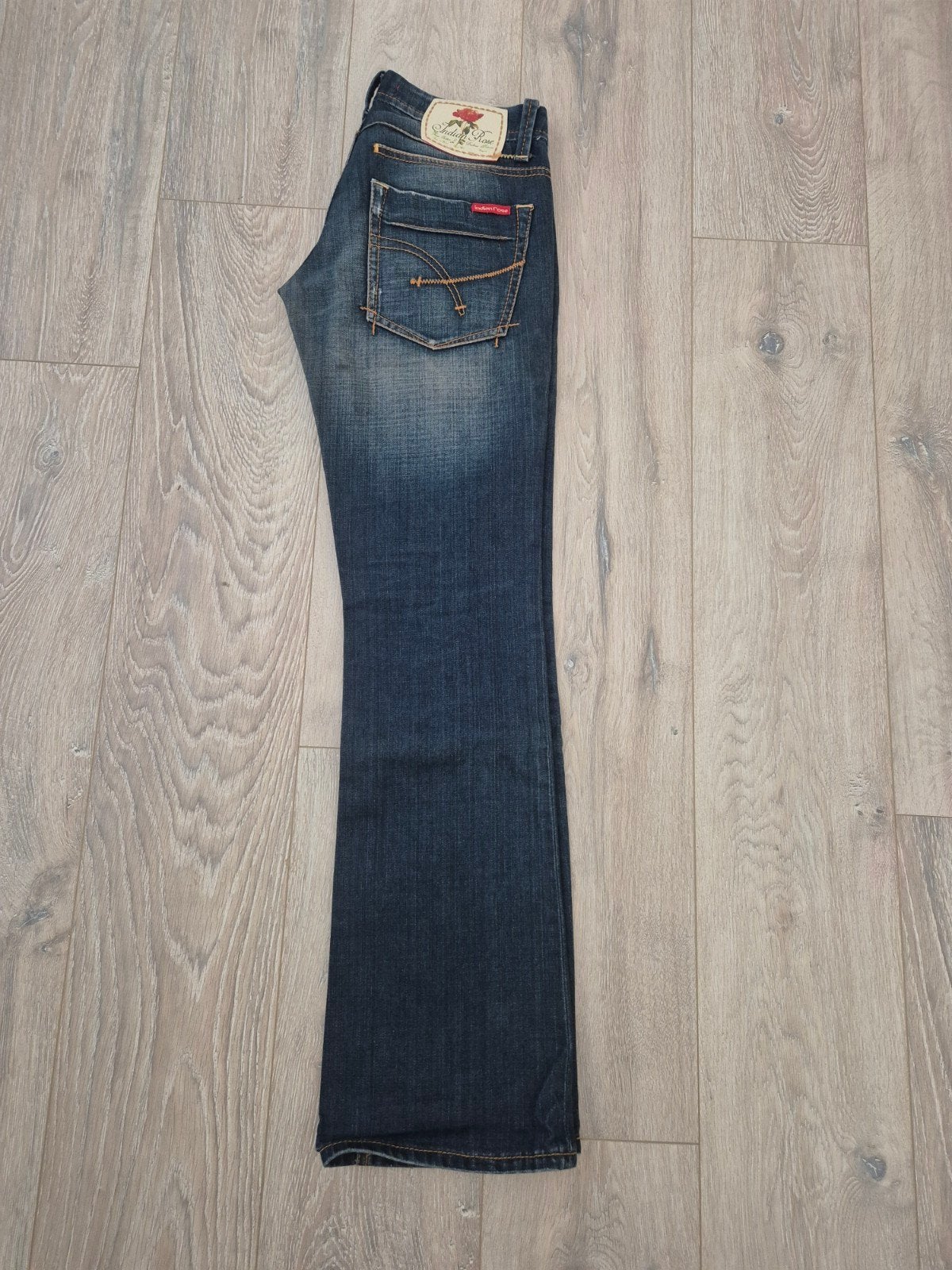 Flared jeans Indian Rose mt.27, Zo goed als nieuw, W27 (confectie 34) of kleiner, Indian Rose, Verzenden