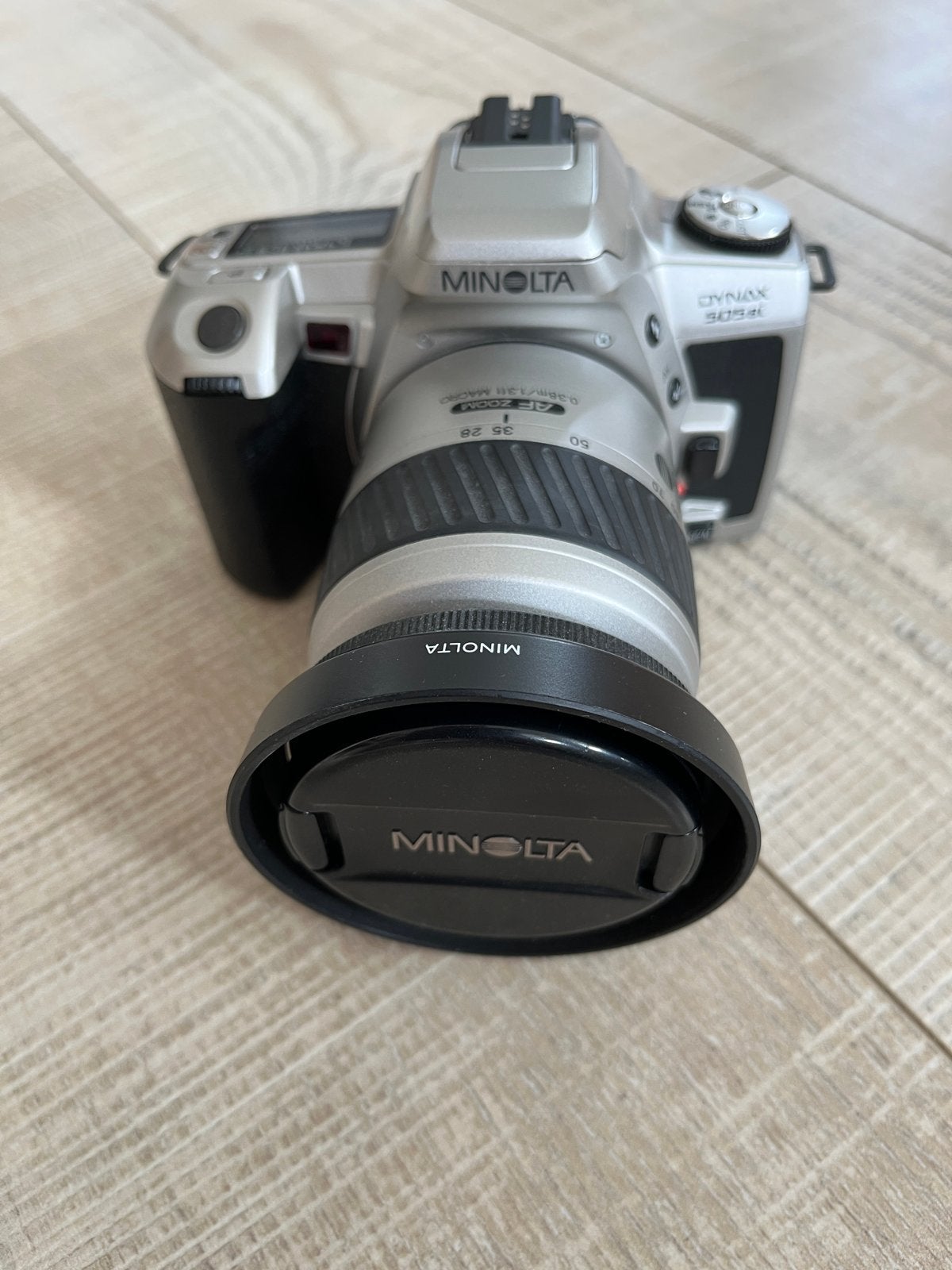 Minolta Dynax 505si Spiegelreflexcamera met 2 lenzen, Audio, Tv en Foto, Fotocamera's Analoog, Ophalen, Gebruikt, Spiegelreflex