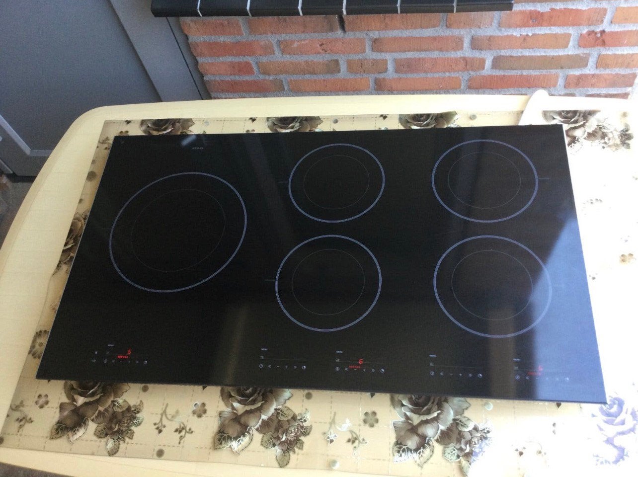 ATAG inductie kookplaat met 5 kookzones 90cm, Witgoed en Apparatuur, Kookplaten, Ophalen, Zo goed als nieuw, Inbouw, Inductie