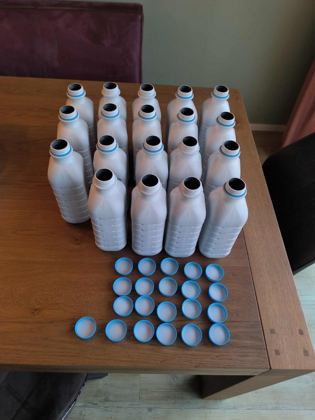 PEHD/HDPE flessen, Kunststof, Ophalen of Verzenden, Zo goed als nieuw, Voorraadpot