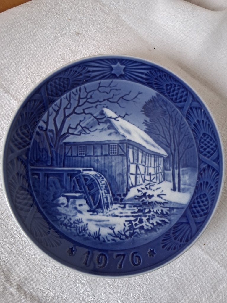 Royal Copenhagen (kerst-winter)wandbord 1976 *eureka*, Ophalen of Verzenden, Porselein, Bord of Schaal