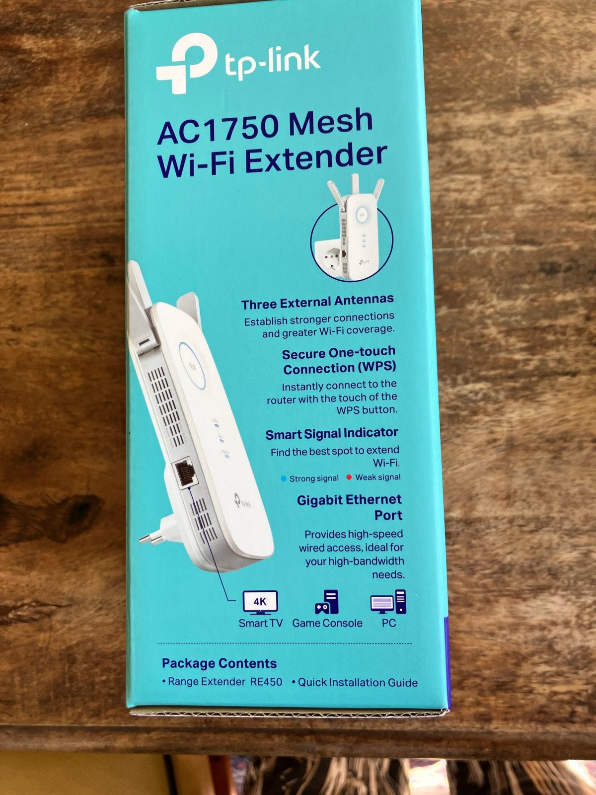 Wi-Fi versterker TP-Link AC1750 Mesh Extender RE450, Ophalen of Verzenden, Zo goed als nieuw