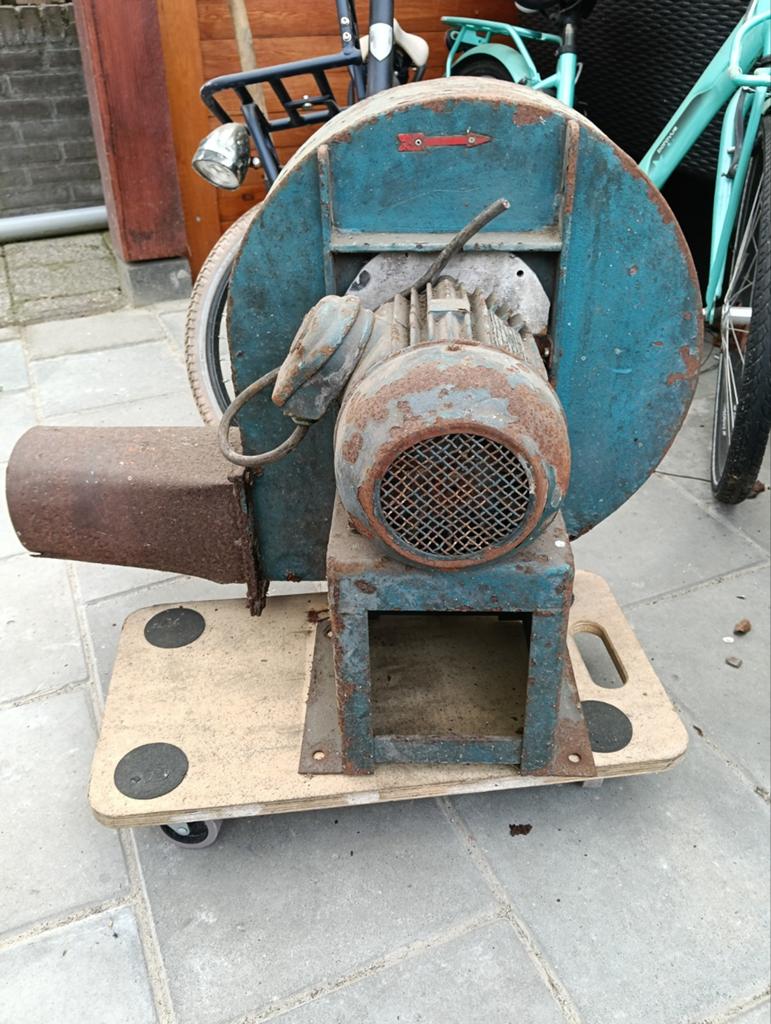 Industriële ventilator zie omschrijving, Ophalen, Gebruikt, Elektromotor, 1800 rpm of meer