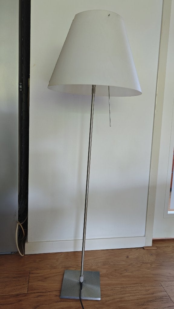 Vloerlamp Luceplan Constanza 76-110 cm, Huis en Inrichting, Lampen | Vloerlampen, Ophalen, 100 tot 150 cm, Zo goed als nieuw, Modern
