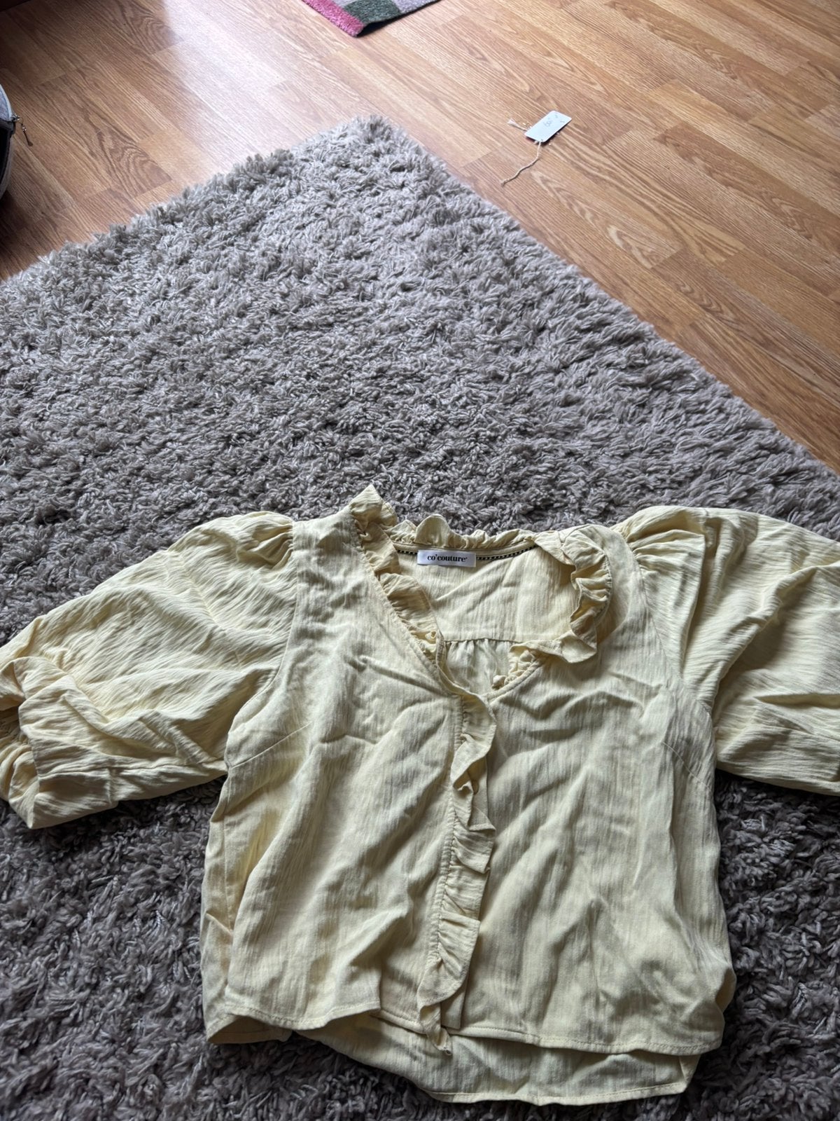 Co couture botergeel pofmouw 20€ ex verz, Ophalen of Verzenden, Zo goed als nieuw, Geel