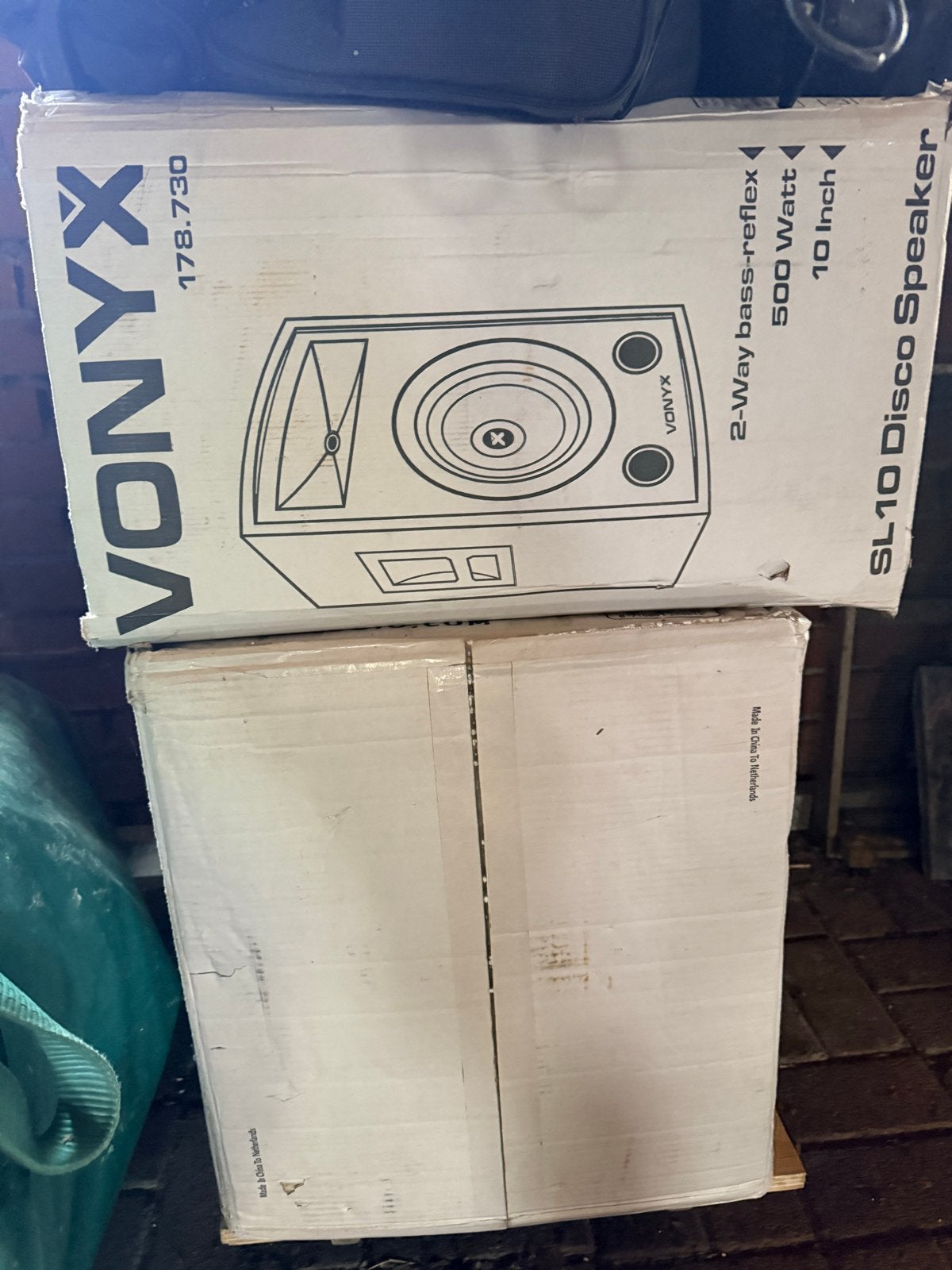 Vonyx Geluid Set - Disco Speakers en Mixer, Audio, Tv en Foto, Luidsprekers, Gebruikt, Speakerset, Ophalen of Verzenden, Basreflex