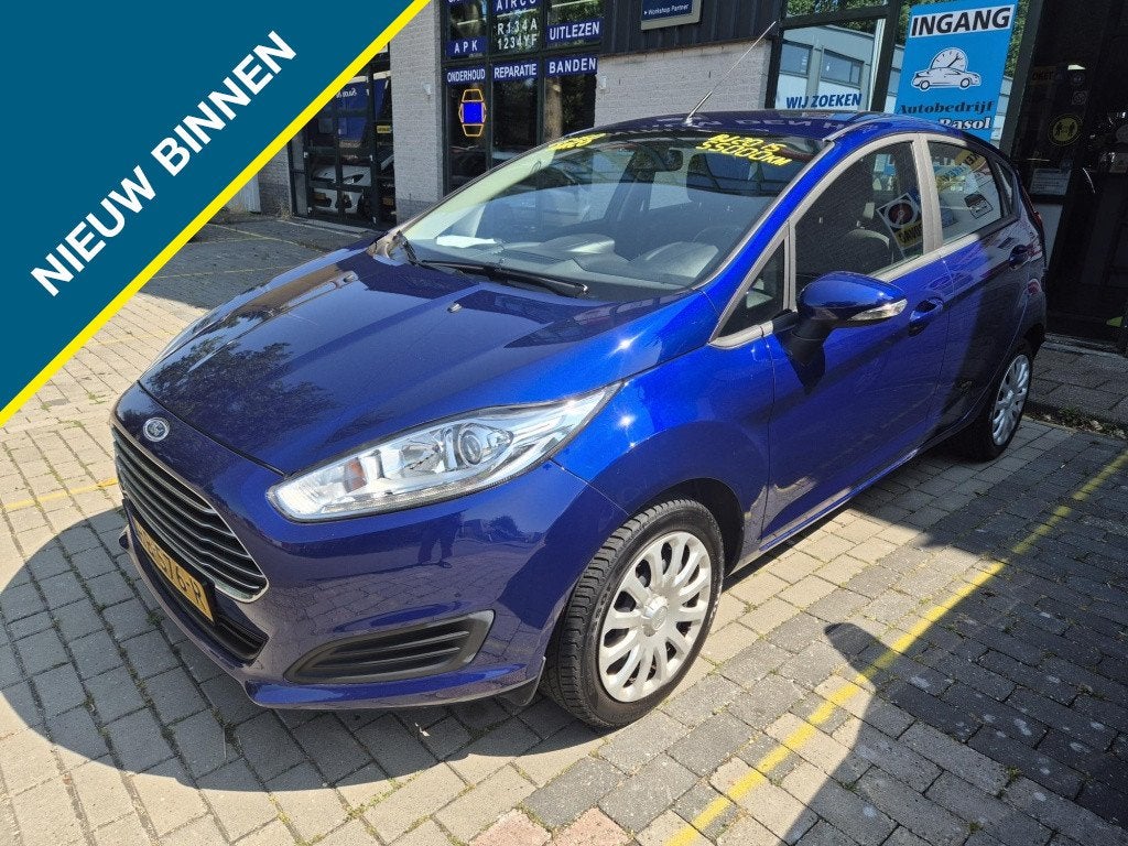 Ford Fiesta 1.0 Style (bj 2015), Auto's, Ford, Stof, Euro 6, 525 kg, Blauw