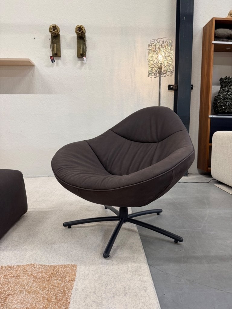 Nieuw Label van den Berg Hidde Soft Fauteuil Dark Brown, Nieuw, Ophalen of Verzenden, Label, 75 tot 100 cm
