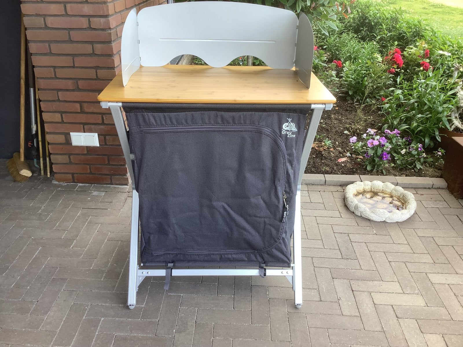 Camping keukentje in draagtas, Caravans en Kamperen, Kampeermeubelen, Ophalen, Zo goed als nieuw, Campingkast