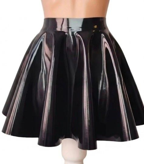 Latex rokje flair, tm 3XL, Kleding | Dames, Verzenden, Nieuw, Boven de knie