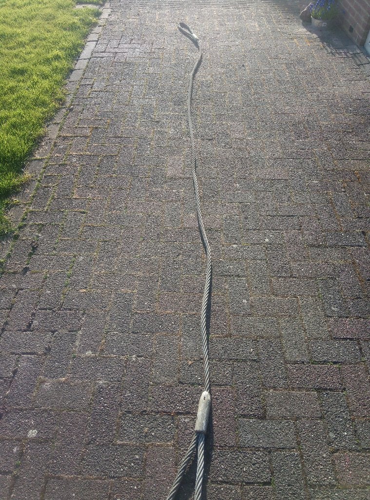 sleepkabel ketting staalkabel, Ophalen