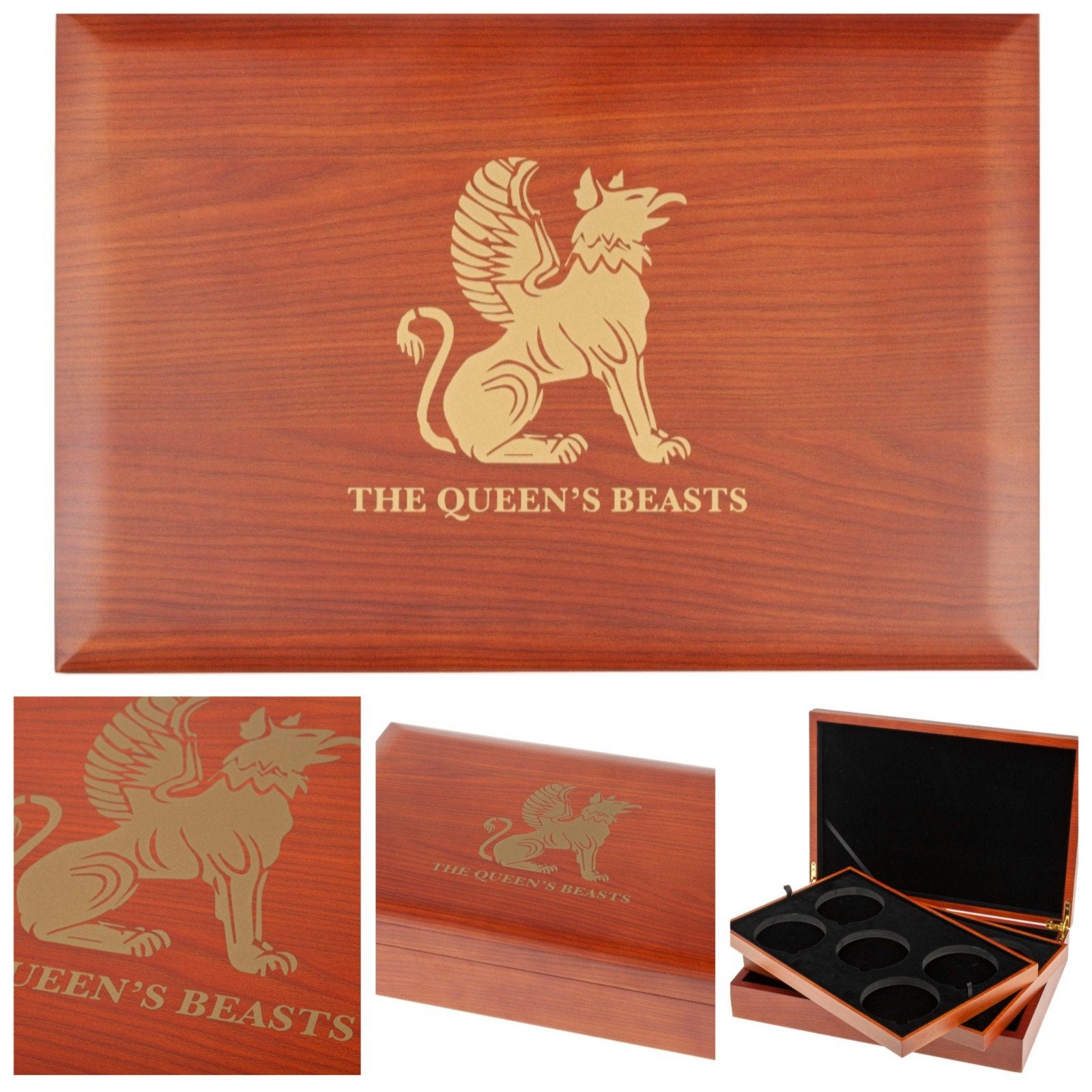 Muntenbox voor 10 oz Queens Beasts zilveren munten, Ophalen of Verzenden, Zilver