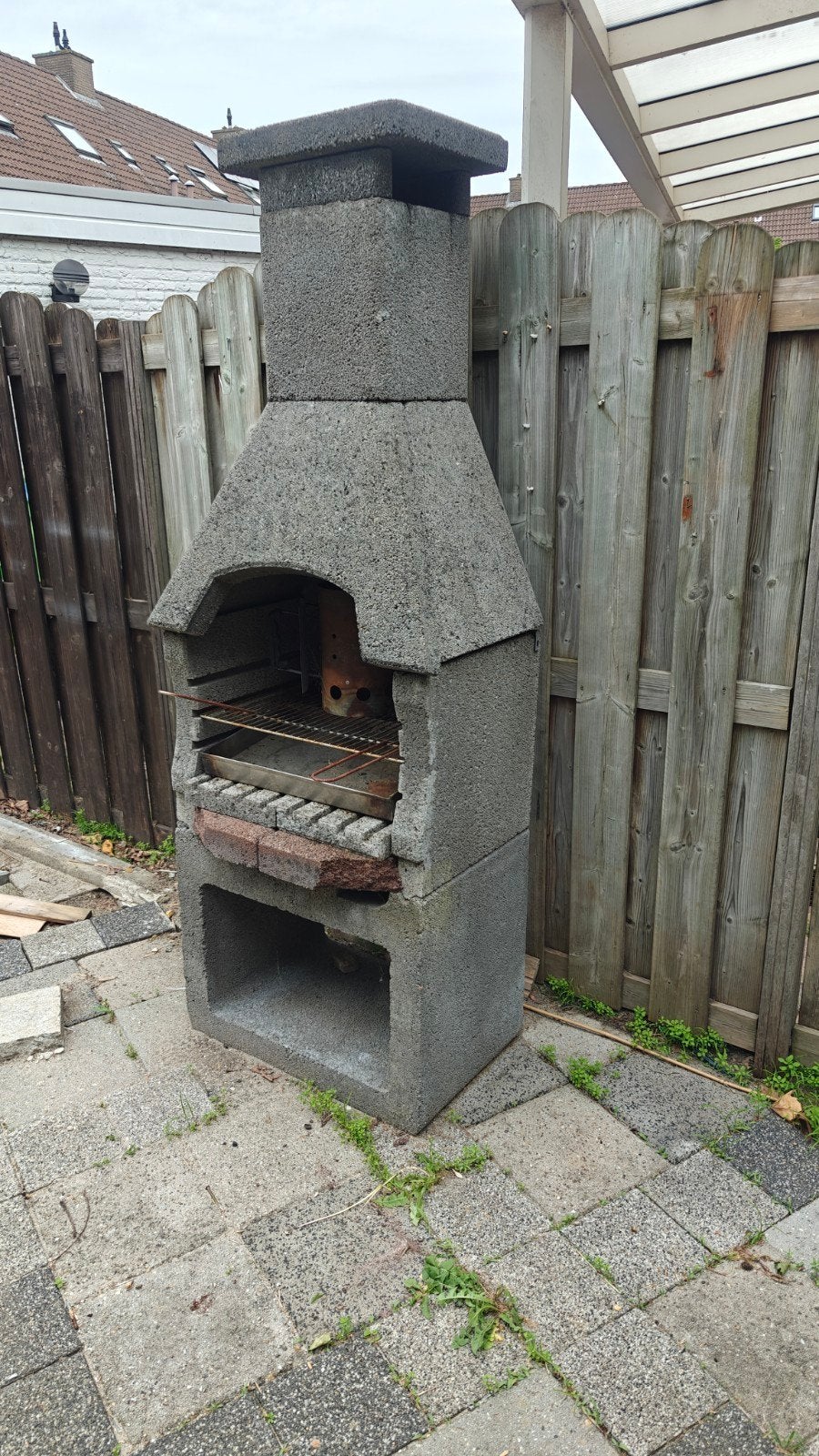 stenen barbeque, Tuin en Terras, Tuinhaarden, Ophalen of Verzenden, Gebruikt