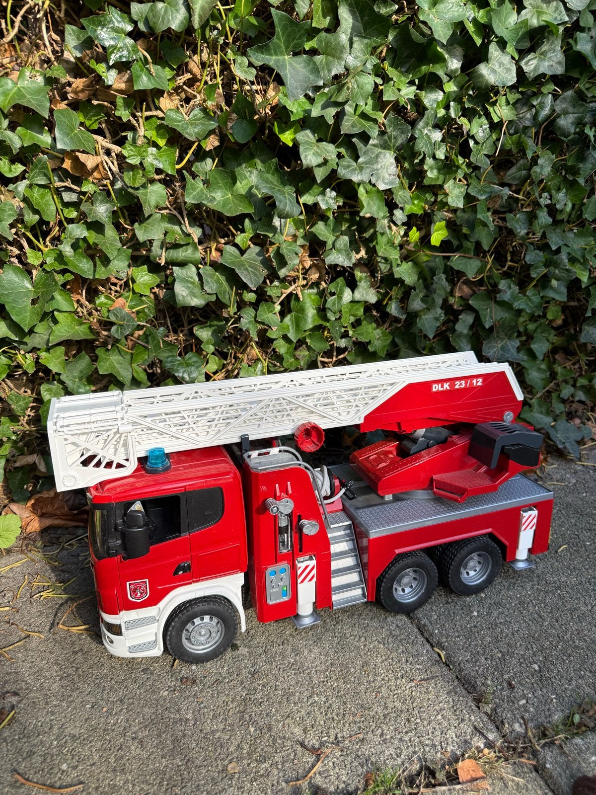 Bruder Brandweerauto met Uitschuifbare Ladder, Ophalen of Verzenden, Gebruikt