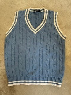 Leuke spencer van Brandy Melville., Verzenden, Gedragen, Maat 34 (XS) of kleiner, Blauw