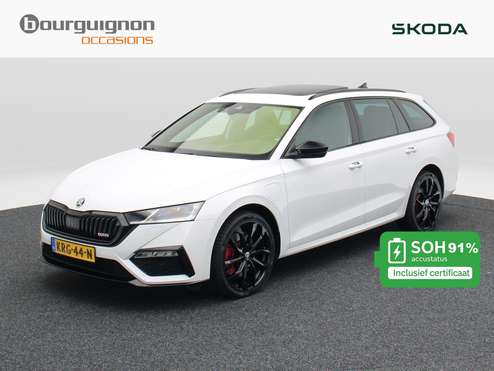 Skoda Octavia Combi 1.4 TSi 245 Pk RS iV PHEV Business | Ful, Gebruikt, Euro 6, 4 cilinders, Wit