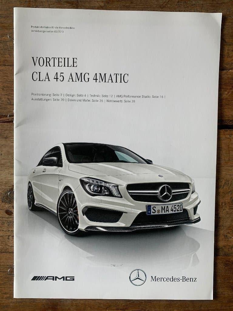 Product info brochure Mercedes-Benz CLA 45 AMG 4MATIC 2013, Nieuw, Mercedes-Benz, Mercedes, Ophalen of Verzenden