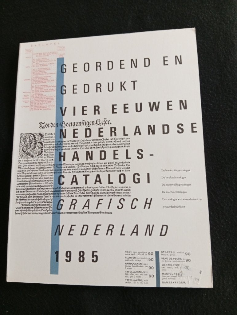 Grafisch Nederland 1985 Geordend en gedrukt, Ophalen of Verzenden, Gelezen