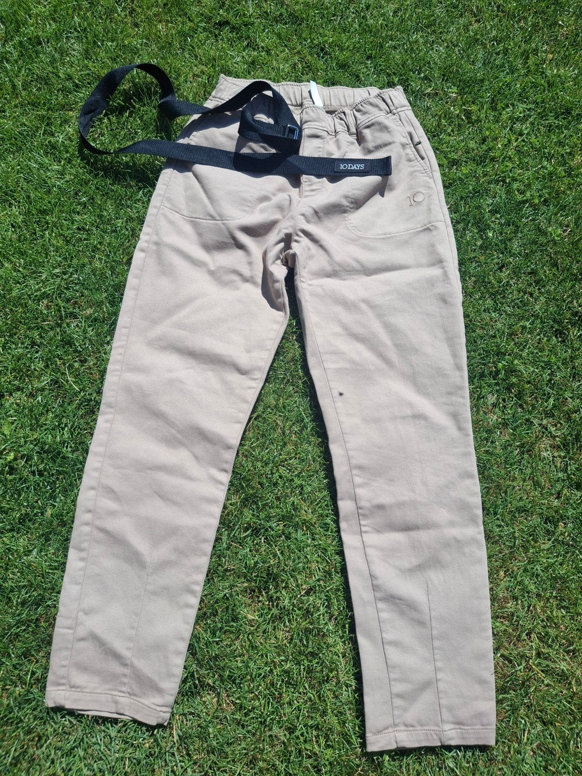 10DAYS Broek - Maat M, Kleding | Dames, Maat 38/40 (M), 10DAYS, Beige, Ophalen of Verzenden