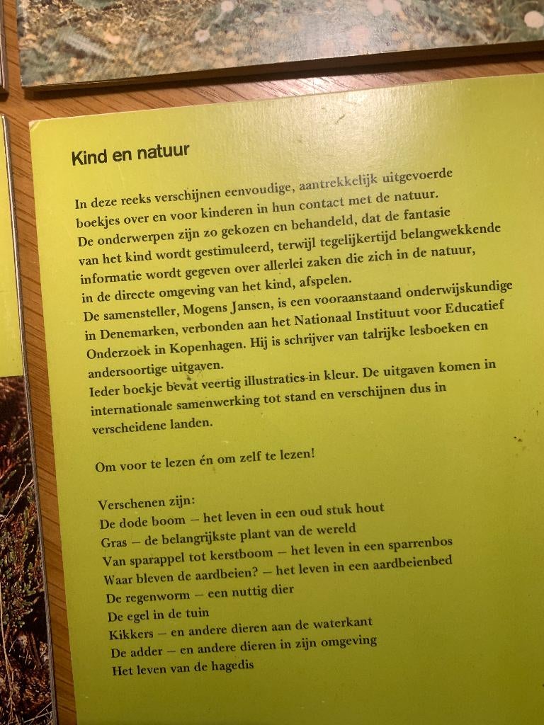 8 Boekjes Kind en Natuur Boekjes - 1977 Vermande, Boeken, Natuur, Ophalen of Verzenden, Zo goed als nieuw, Natuur algemeen