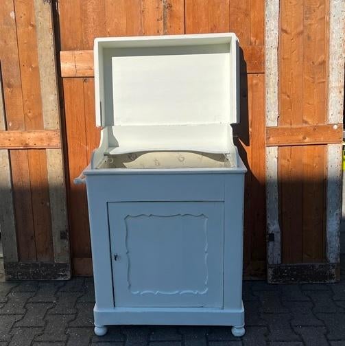 Kaptafel toilet bad tafel sidetable was kast 98 cm hoog, Antiek en Kunst, Ophalen