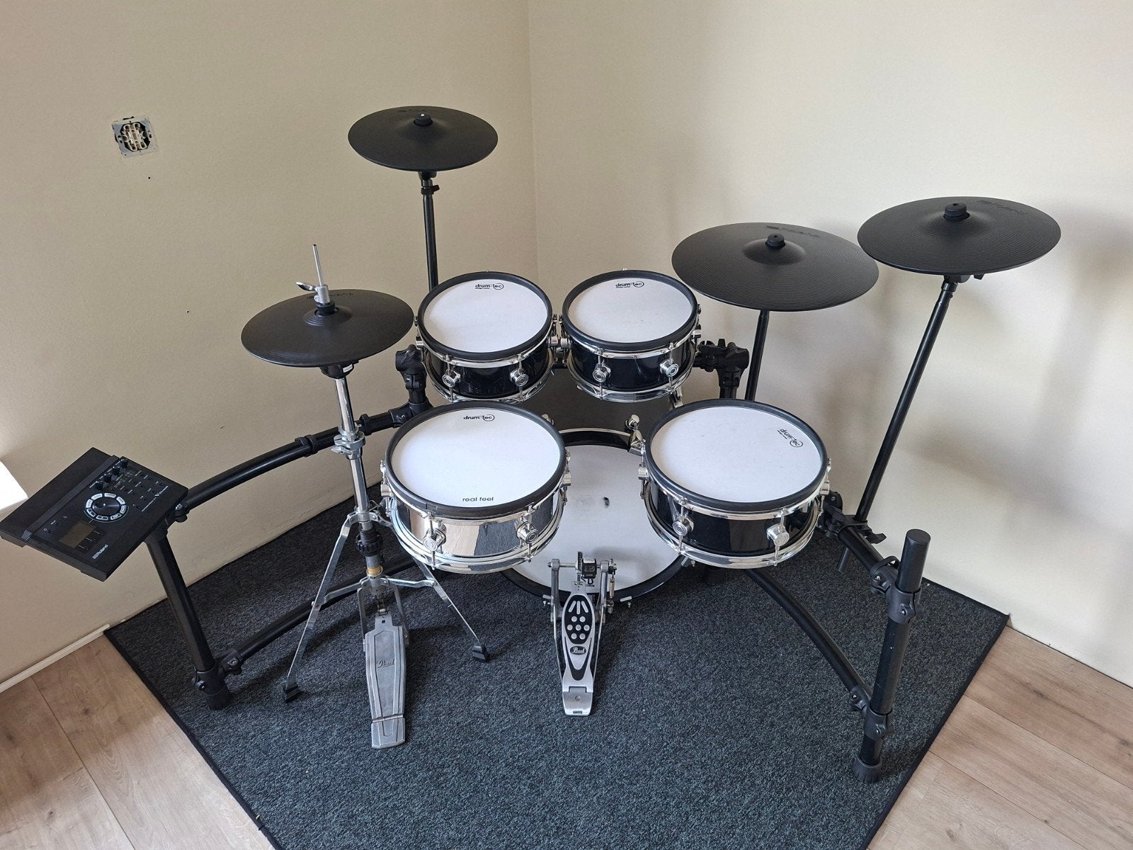 Roland TD17 module + bekkens & DrumTec ketelset, Muziek en Instrumenten, Drumstellen en Slagwerk, Ophalen, Gebruikt, Roland, Elektronisch