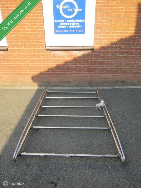 Imperiaal dakdrager ford connect rvs ladderrol windsplitter, Gebruikt, Ford, Ophalen of Verzenden