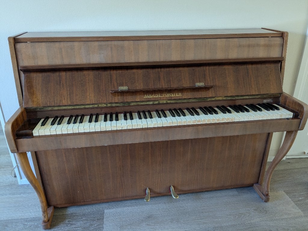 Piano August Förster, Ophalen, Gebruikt, Bruin, Piano