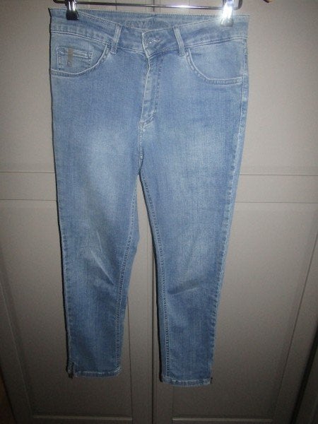 G656 Para Mi mt 36 jeans ritsjes 7/8 model Lexie D61 water, Para Mi, Zo goed als nieuw, Maat 36 (S), Lang