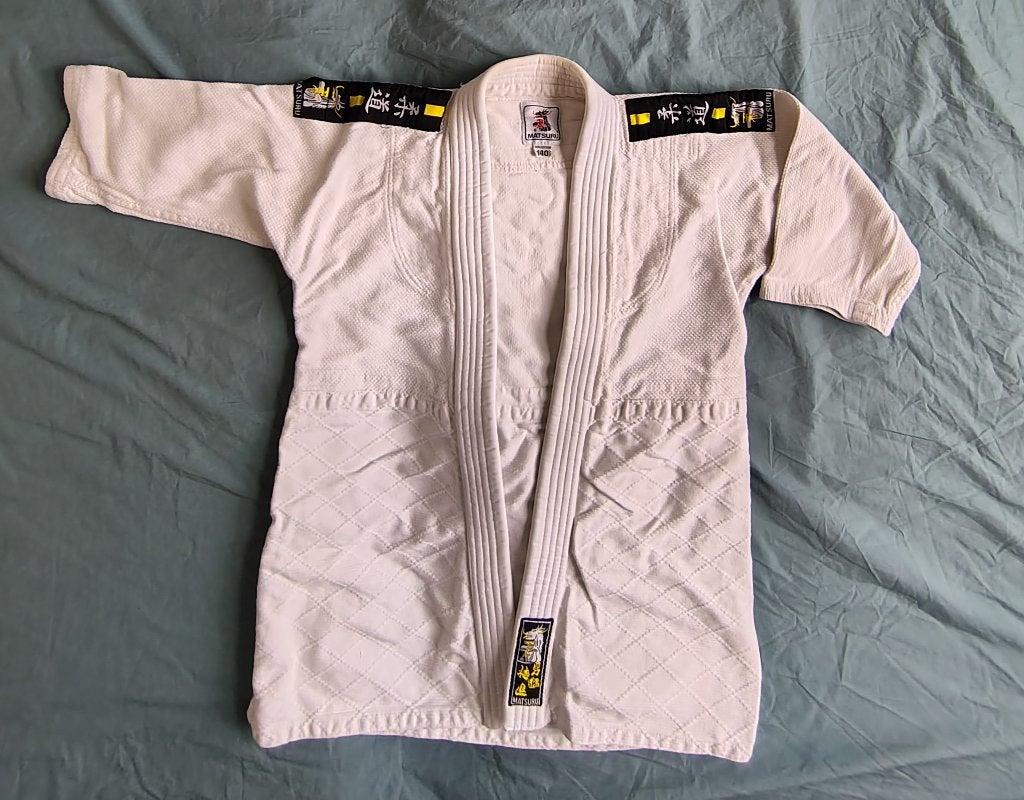Matsuru judopak maat 140 cm, Sport en Fitness, Ophalen, Gebruikt, Maat XS of kleiner, Judo