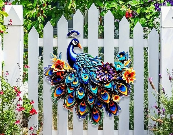 Muurdecoratie Pauw blauw, Ophalen of Verzenden, Nieuw