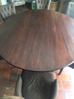 eiken landelijke tafel, Ophalen, 100 tot 150 cm, Eikenhout, 200 cm of meer