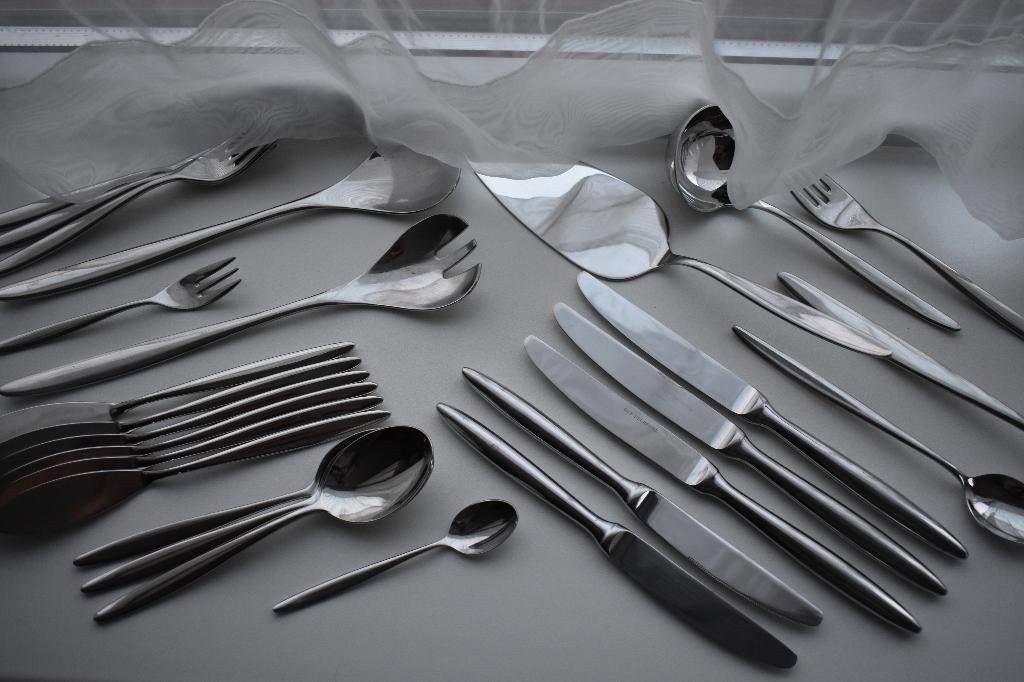Guy Degrenne Nice cassette aanv. messen sla bestek taart jus, Gebruikt, Minder dan 100 cm, 25 tot 50 cm, 50 tot 100 cm
